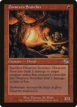 Dwarven Scorcher Judgment MTG NM - Image 1