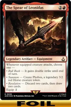 1x - The Spear of Leonidas - FOIL #38 - Assassin's Creed - NM MTG - Image 1