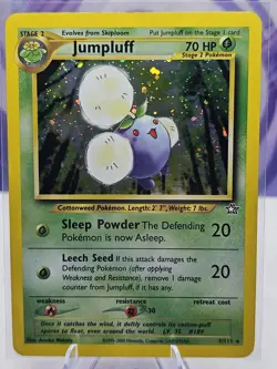 Jumpluff 7/111 Holo Rare Neo Genesis Pokemon Card LP - Image 1