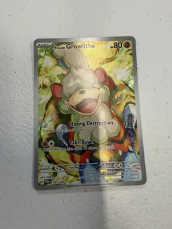 Pokemon Hisuian Growlithe 181/167 Twilight Masquerade Near Mint - Image 1