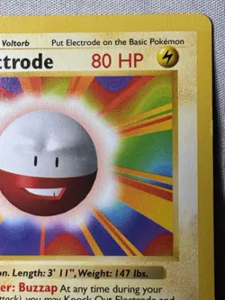 Pokemon 1999 Base Set 1st Edition Shadowless Rare: Electrode 21/102 - MP - Image 5