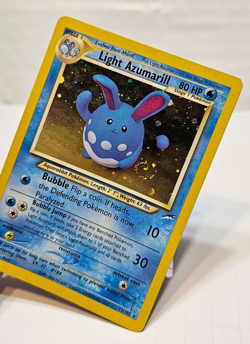 Light Azumarill 13/105 Holo Rare Unlimited Neo Destiny SWIRL Pokemon 7883 - Image 4