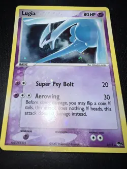 2007 Pokemon TCG Lugia, POP Series 5, 2/17 - LP/MP (holo bleed and swirl) - Image 1