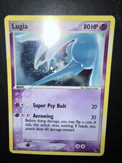 2007 Pokemon TCG Lugia, POP Series 5, 2/17 - LP/MP (holo bleed and swirl) - Image 2