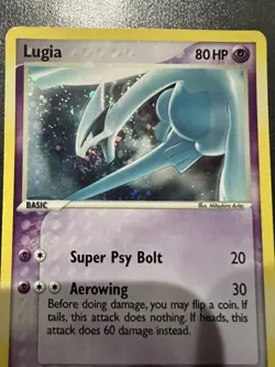 2007 Pokemon TCG Lugia, POP Series 5, 2/17 - LP/MP (holo bleed and swirl) - Image 5