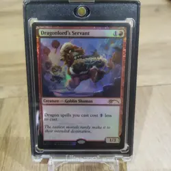 MTG FOIL Dragonlord's Servant APAC 2024 Promo Year of the Dragon NM English - Image 1