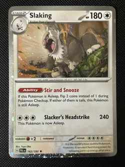Pokemon Paldea Evolved - Slakoth Vigoroth Slaking - Cosmos Promo 160 161 162/193 - Image 3