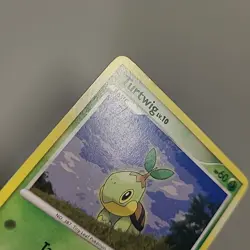 Pokemon Diamond and Pearl Turtwig #103/130 Non-Holo HP Creased - Image 3