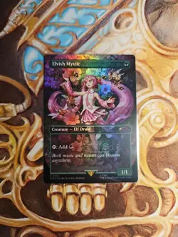 Elvish Mystic NM Rainbow Foil English MTG Hatsune Miku Secret Lair Unplayed - Image 1