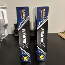 Pokemon TCG Pikachu V Box SEALED LOT OF 2 Fusion Strike x4 Brilliant Stars x4 - Image 2
