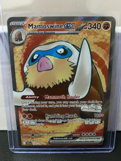 Pokemon TCG Mamoswine EX 174/159 Journey Together Ultra Rare - Image 1
