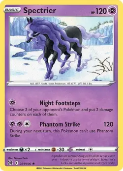 Spectrier 081/196 Reverse Holo Rare LP - Pokemon TCG Sw&Sh Lost Origin LOR - Image 4