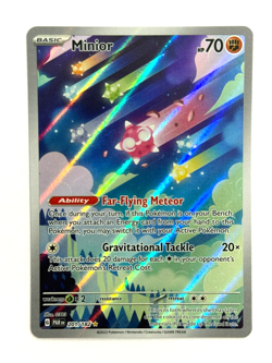 Pokemon TCG Minior 201/182 Illustration Rare Sv04: Paradox Rift - Image 1