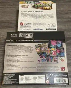 Pokemon Evolving Skies Booster Box And Elite Trainer Box 1st PRINT Check Pics - Image 3
