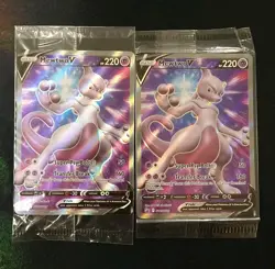 (2) 2022 Pokemon TCG Mewtwo V SWSH229 SWSH: Sword & Shield Holo Sealed Promo Lot - Image 1