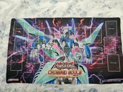 Yu-Gi-Oh! Crossed Souls Sneak Peek Playmat Yugioh Clear Wing Synchro Dragon - Image 1