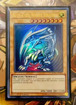 Blue-eyes White Dragon (Ultra Rare) V2 - 1st Edition - LCKC-EN001 - Yu-Gi-Oh - Image 1
