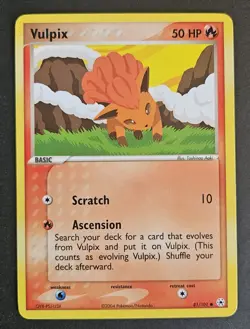 Vulpix 81/101 2004 EX Hidden Legends Pokemon Card Nintendo Non Holo Common LP - Image 1
