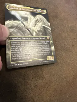 Mtg Magic LoTR Gandalf Of The Secret Fire Missing Hologram Misprint Error Card - Image 2