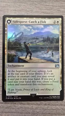 Sidequest: Catch a Fish (Uncommon Foil) #31 Final Fantasy MTG Near Mint - Image 1