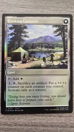 Sidequest: Catch a Fish (Uncommon Foil) #31 Final Fantasy MTG Near Mint - Image 2