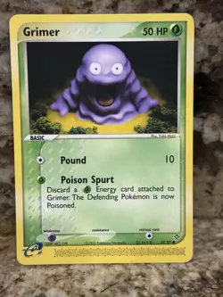 Pokemon Grimer TCG Card 2003 Dragon Set Regular Card 57/97 LP - Image 1