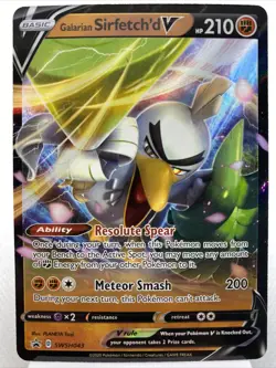 Galarian Sirfetch’d V SWSH043 - Ultra Rare - Sword & Shield Pokemon Card MINT - Image 1