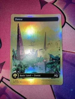 Forest 0516 First-Place Foil Aetherdrift Magic The Gathering DFT EN Land Card NM - Image 2