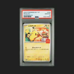 Gem MINT! PSA 10 PIKACHU 020/M-P Japan McDonald's Promo 2025 POKEMON Card in US! - Image 1