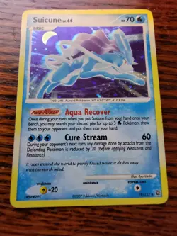 Suicune 19/132 DP Secret Wonders Holo Rare Pokemon Card PL - Image 1