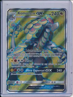 Kommo-o GX 141/145 SM Guardians Rising Full Art Ultra Rare Holo Pokemon Card TCG - Image 1