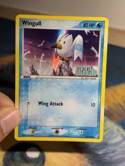 Wingull 70/100 Ex Crystal Guardians Reverse Holo Foil Stamped Pokemon Card LP - Image 3
