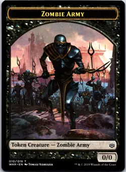 Zombie Army (Token) - MTG - Black - War of the Spark - NM - Image 1