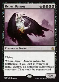 1 x Reiver Demon - Commander Anthology - Light Play - MTG - Image 1