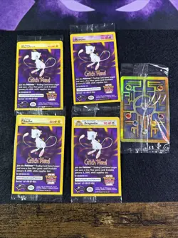 Pokemon First Movie Set of 5 Promo Cards Dragonite Mewtwo Pikachu Elect SEALED - Image 1