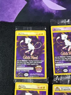 Pokemon First Movie Set of 5 Promo Cards Dragonite Mewtwo Pikachu Elect SEALED - Image 2