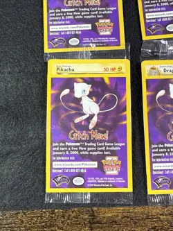 Pokemon First Movie Set of 5 Promo Cards Dragonite Mewtwo Pikachu Elect SEALED - Image 4