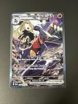 Pokemon TCG Cynthia's Garchomp EX Holo Card 232/182 - Image 1