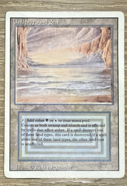 Magic: The Gathering Revised Underground Sea MP MTG 3rd - Image 2