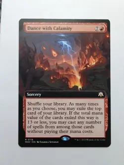 MTG Dance with Calamity (MOC) March of the Machine Extended Regular Rare 116 - Image 1