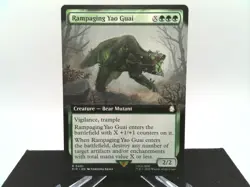 Rampaging Yao Guai 0401 Extended Art Universes Beyond: Fallout PIP MTG Magic - Image 1