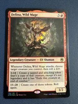 MTG Delina, Wild Mage - Adventures in the Forgotten Realms (AFR) NM Foil - Image 1