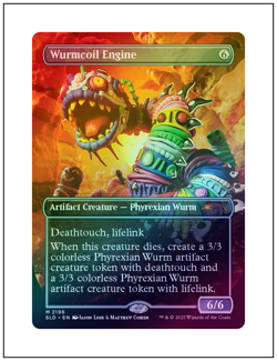 1x Wurmcoil Engine, Foil, Secret Lair Extra Life Play-Doh, MTG NM - Image 1