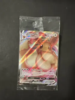 Pokemon Eevee VMAX SWSH087 Full Art Black Star Promo SEALED - Image 1