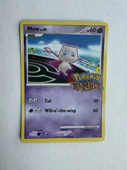 Mew - 10/16 - Pokemon Rumble - Holo Stamped - Pokemon TCG 2009 Vintage - LP - Image 1