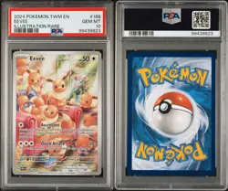 PSA 10 Eevee 188/167 Twilight Masquerade Illustration Rare Pokemon - Image 4