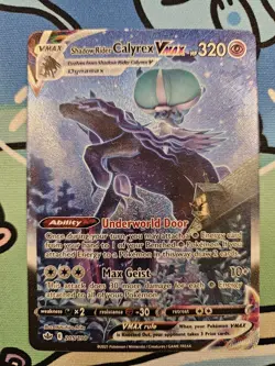 Pokemon TCG: Shadow Rider Calyrex VMAX Alternate Art (205/198) Chilling Reign NM - Image 2