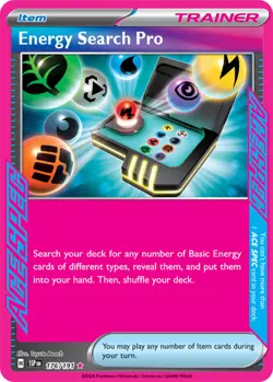 x1 Energy Search Pro - 176/191 - ACE Rare Pokemon SV08 Surging Sparks M/NM - Image 1