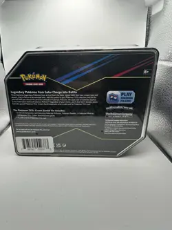 Pokemon CROWN ZENTIH GALARIAN MOLTRES TIN Sealed 5 Crown Zenith Packs & Promo 🔥 - Image 3