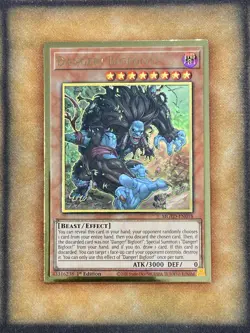 Yugioh Danger! Bigfoot! MGED-EN018 Gold Rare CYHO Art 1st Ed NM - Image 1